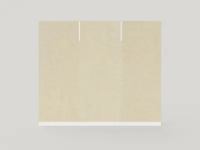 Sliding Door Wardrobe VISTA 250 White Low-poly 3D model