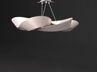 Hubbardton Forge Flux 39  Soft Gold LED Pendant Light 3D model