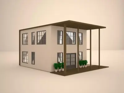 Small house  3D model purchase
