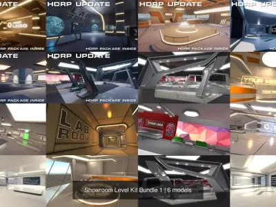 Showroom Level Kit Bundle 1 3D Model Pack