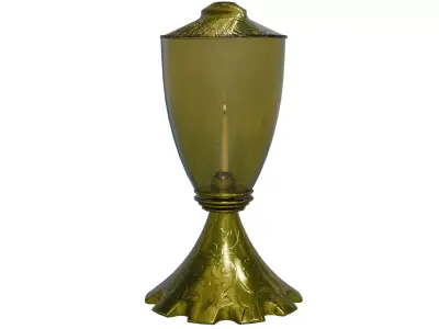Mystic Candle Holder Stylized  Medieval Environments Low-poly 3D model