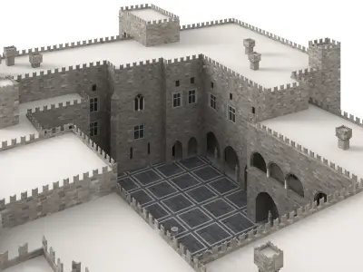 Palace of the Grand Master of the Knights of Rhodes 3D model