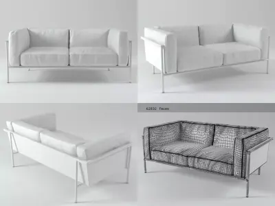 RR03 Sofa 2S 3D model