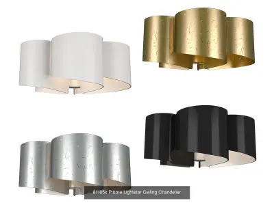 811 Pittore Lightstar Collection of Modern Lamps 3D Model Pack