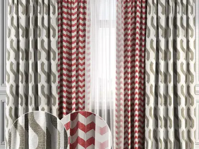 Curtain Set 161 3D model