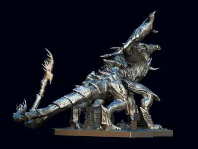 Pacific rim Mega kaiju model for the table top game 3D model