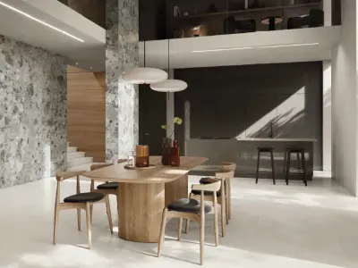 Contemporary wide format tile Texture