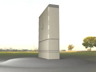 Electrical Distribution Cabinet 58 Low-poly 3D model