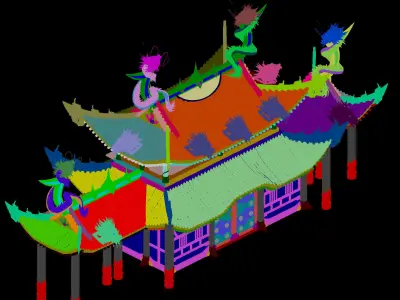 Game Architecture - Royal Palace - Shing Mun 01 3D model