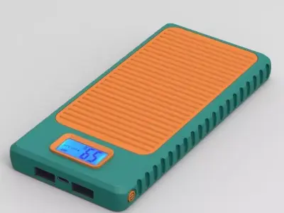 Power Bank 10K mah Enclosure Old Radio Style 3D print model