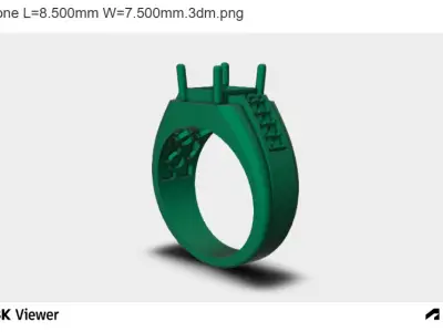 CATHEDRAL RING 3D print model