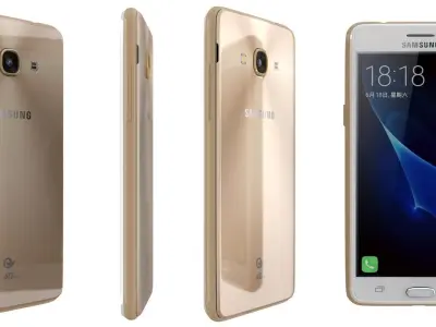 Samsung Galaxy J3 Pro Black And White 3D model