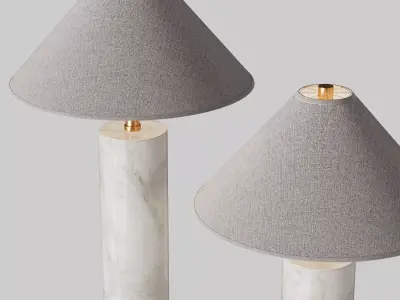 Adelaide Marble Table Lamp 3d Models 3D model