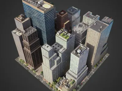 City District C7-C20 3D model