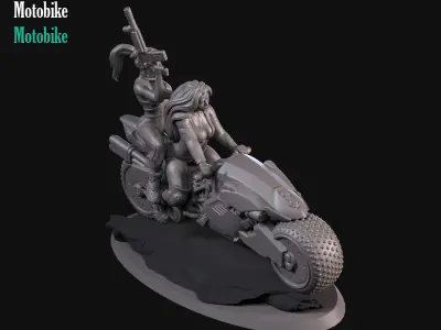 Sci fi Motobike 3D print model