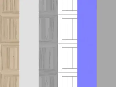 Parquet - Laminate - Wooden floor 2 in 1 3D model buy