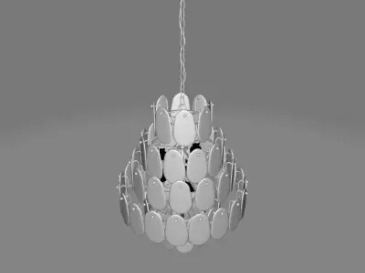 Light Unique - Statement Tiered Chandelier 3D model