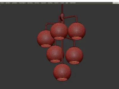 BANYAN CHANDELIER Low-poly 3D model