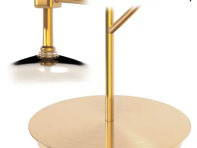 zara home LAMP WITH CRYSTAL SHADE 3D model