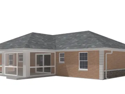 House-025 Low Poly 3D model