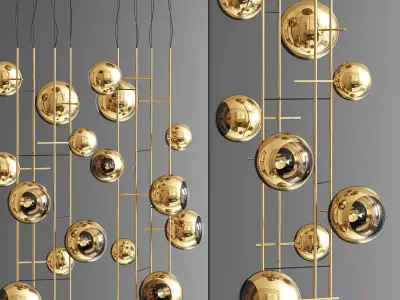 Bolle Ceiling Light 3D model purchase