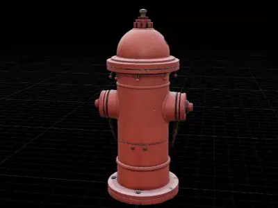 Fire Hydrant Street Game  Film 3D Model Low-poly 3D model