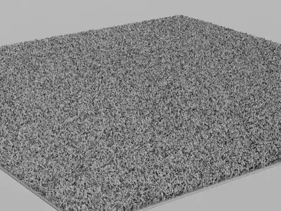 Carpet square of fabric 3D model