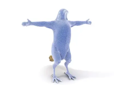 Tropical Parrot Hybrid model pack Low-poly 3D model