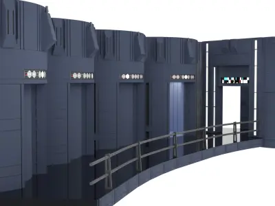 Set 2c - Death Star Elevators 1-6 Scale Hottoys  3D print model