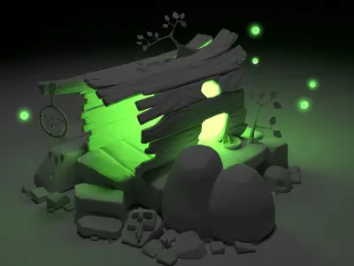 Shaman house 3D model