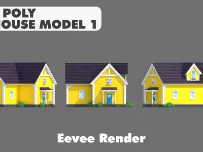 House Model 5 Low-poly 3D model