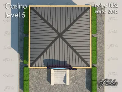 Casino Level Low-poly 3D model