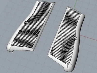 Walther PP grips 3D print model