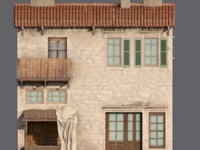 Mediterranean house 3D model