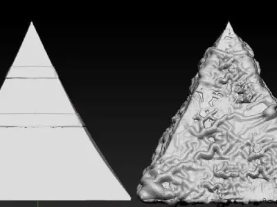 pyramid two pyramids Free 3D model