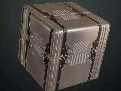 Simple Metal Plate PBR Seamless Texture