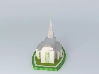 LDS.Temple Mormon Vancouver British Columbia Temple Free 3D model