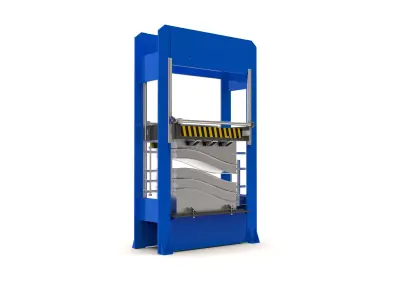 High frequency wood press machine 3D model