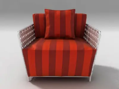Outdoor armchair InOut 801FW 3D model