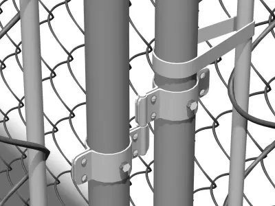 Dog cage 3D model