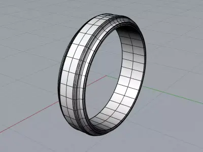 Architectural ring 3D print model
