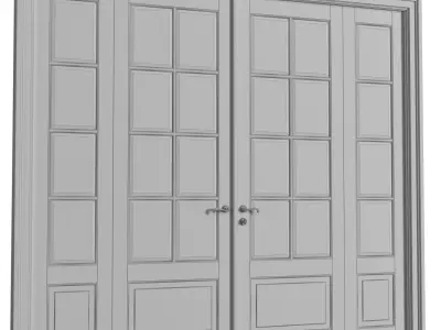 Doors in classical style 3D model