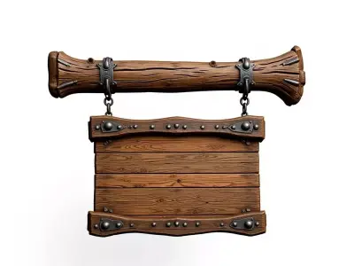 medieval sign 3D print model buy