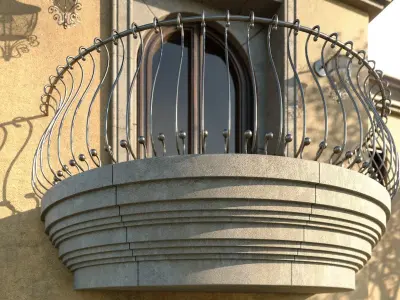 Tuscanian Balcony Free 3D model