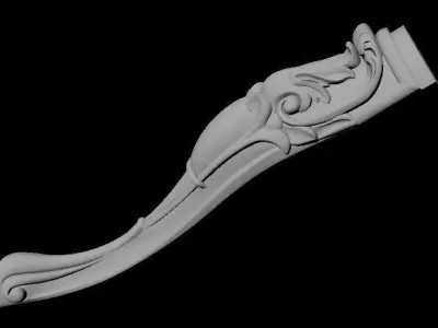 leg High quality 3d models for processing on a cnc machine 3D model 14