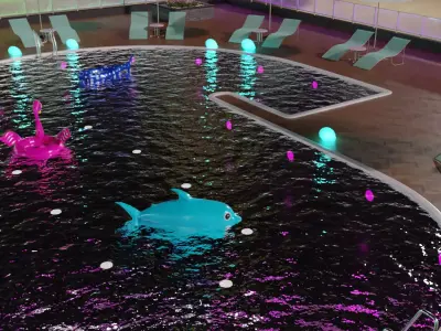 Night Pool 3D model