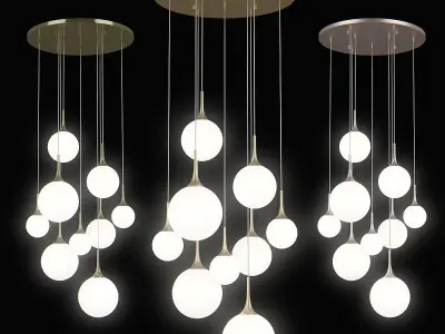 81309x Globo Lightstar Chandelier 3D model