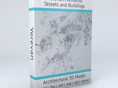 Yerevan Streets and Buildings 3D model