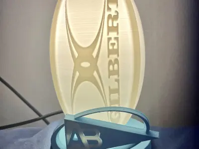 Lampe Rugby et logo aviron bayonnais  3D print model