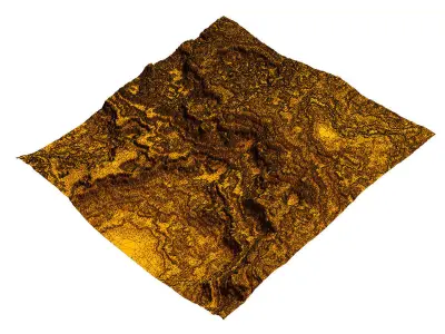 Canyon terrain 3D model